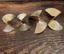 14K Gold-Plated Statement Drop Stud Earrings